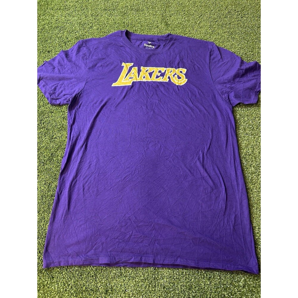 Fanatics Los Angeles Lakers NBA Basketball T-Shirt Mens L Purple NWOt